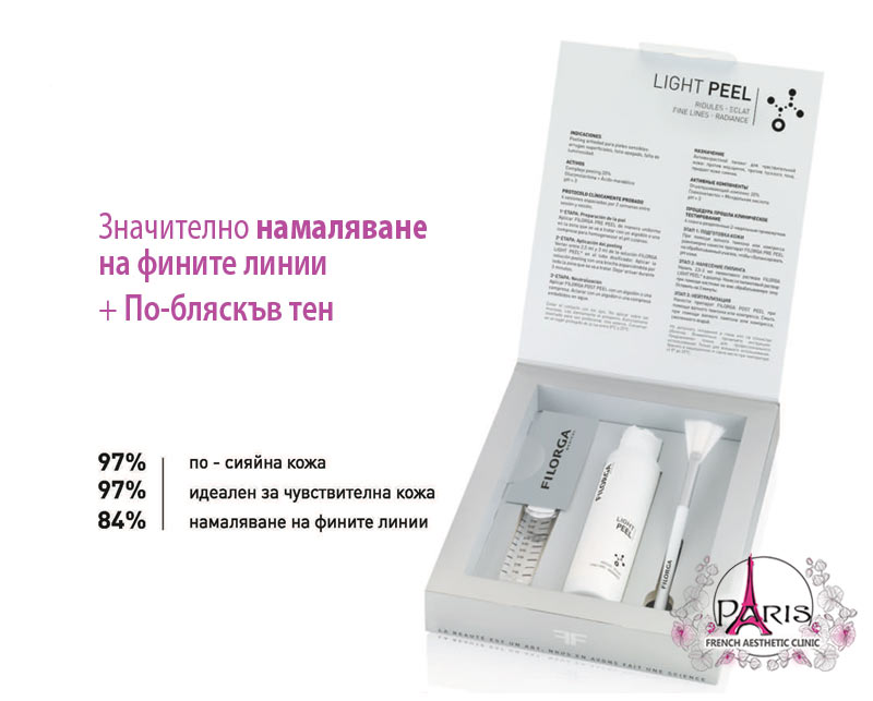 Light Peel - срещу фини линиии, комедони, акне. 